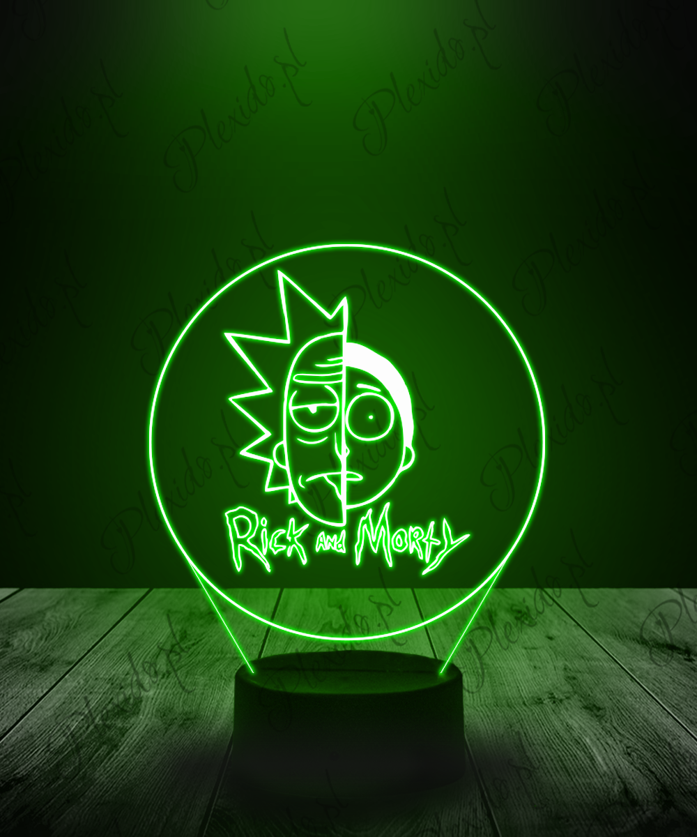 lampki led 3d seriale rick and morty